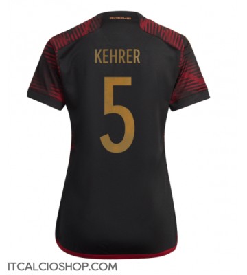 Germania Thilo Kehrer #5 Seconda Maglia Femmina Mondiali 2022 Manica Corta